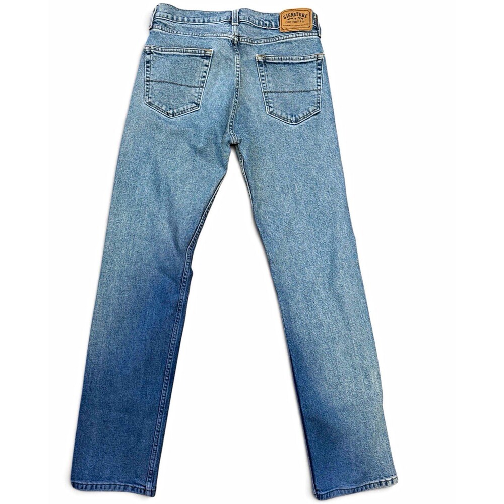 Signature by Levi Strauss & Co. Men's Blue Straight Fit Denim Jeans Size 30